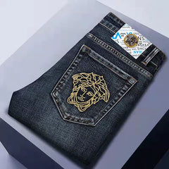Embroidered Casual Jeans