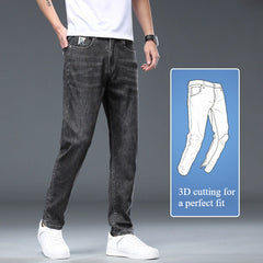 Men's Slim Straight Stretch Casual Trendy Versatile Jeans