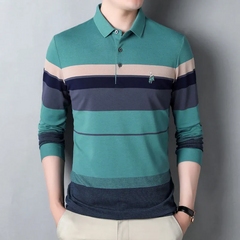 Classic striped polo shirt