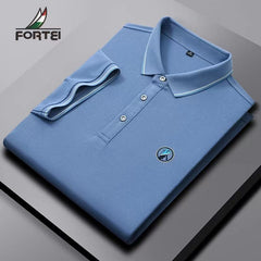New short sleeve embroidered polo shirt