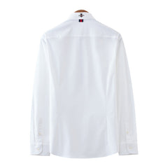 Stretch casual solid color no-iron shirt