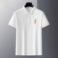 New Fashionable Cotton Embroidered Lapel POLO