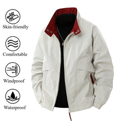 New Outdoor Contrast Color Bomber Jacket