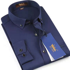 Business casual solid color shirt