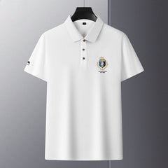2024 New Style Embroidered Lapel Simple Casual Cotton Polo Shirt