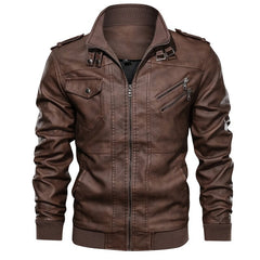 2022 New Men's Warm Leather Jacket