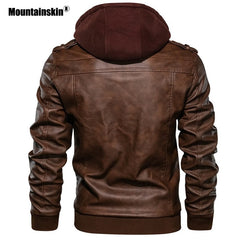 2022 New Men's Warm Leather Jacket