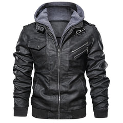2022 New Men's Warm Leather Jacket