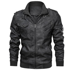 2022 New Men's Warm Leather Jacket