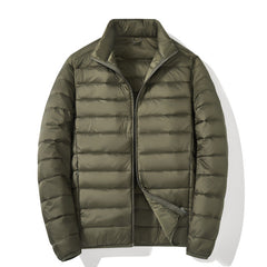 Men's White Duck Down Casual Warm Down Jacket