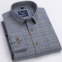 New plaid cotton shirt