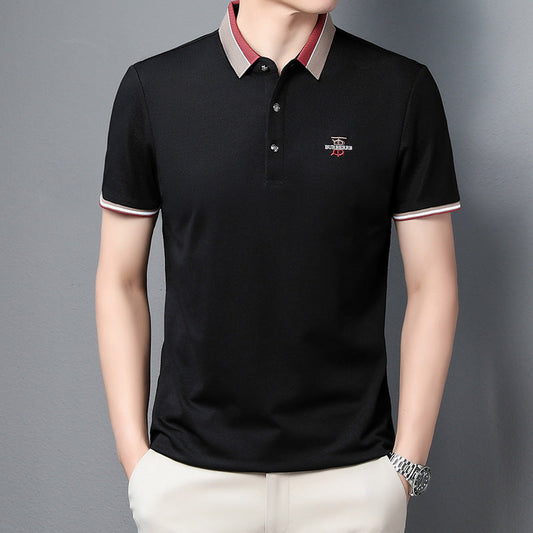 New Business Casual Lapel Embroidered POLO Shirt