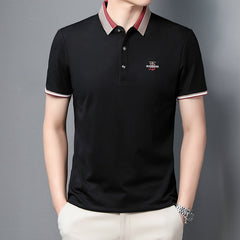 New Business Casual Lapel Embroidered POLO Shirt