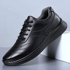Men's New Casual and Fashionable Wear-resistant Soft-soled Soft-surface Sports Leather Shoes