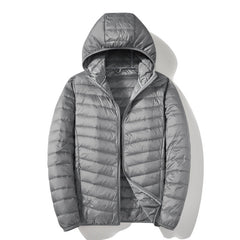 Men's White Duck Down Casual Warm Down Jacket