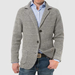 Men's Stylish Casual Stand Collar Knitted Jacket