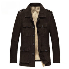 Men's Suede Cold-proof and Antifreeze Thickened Jacket