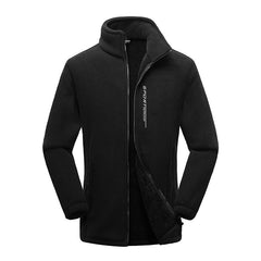 Men's Polar Fleece Outdoor Thickened Large Size Warm Double-faced Fleece Jacket