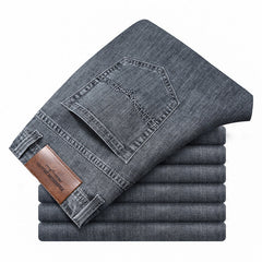 Men's Straight Loose Business Casual Stretch Jeans
