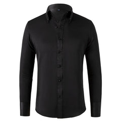 New Business Casual Crystal Button Shirt