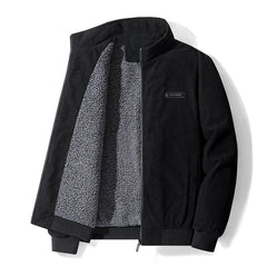Corduroy cotton loose plus velvet thickened jacket