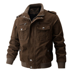 Men's Tactical Multi-Pocket Work Bomber Jacket