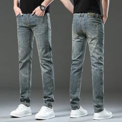 High-end retro stretch jeans