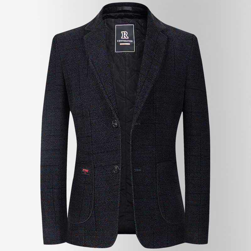 Men's New Winter Style Cotton and Thickened Casual Blazer