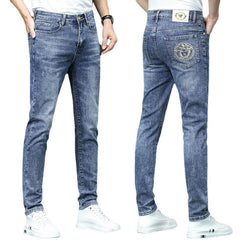 Embroidered slim-fit premium jeans