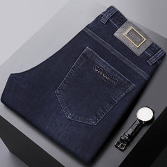 Men's Casual Stretch Straight No-Iron Jeans