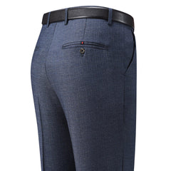 Men's Silk Straight Business Suit Trousers