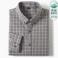 Men's High-end Business Casual Cotton Plaid Shirt