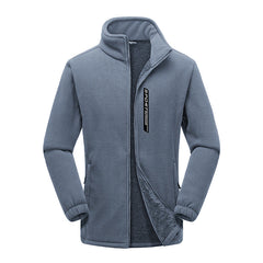 Men's Polar Fleece Outdoor Thickened Large Size Warm Double-faced Fleece Jacket