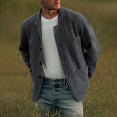 Men's Solid Color Fashion Casual Jacket