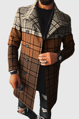 2022 New Arrival Men's Plaid Wool Coat