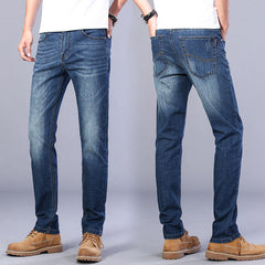 Men's Slim Straight Stretch Business Casual Jeans