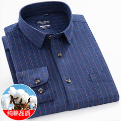 New plaid cotton shirt