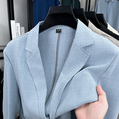 Men's Thin Linen Solid Blazer