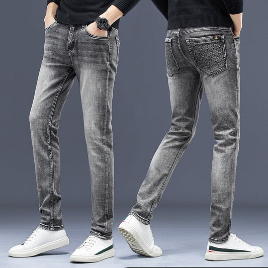 Trendy fashion stretch jeans