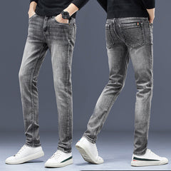 Trendy fashion stretch jeans
