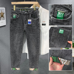 Men's Stretch Super Soft Slim Fit Versatile Printed Jeans
