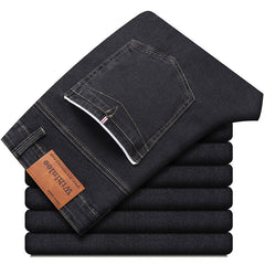 Men's Spring Stretch Straight Fashion Casual Jeans