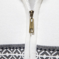 2023 Men's New Stand Collar Half Zipper Knitted High Quality Sweater