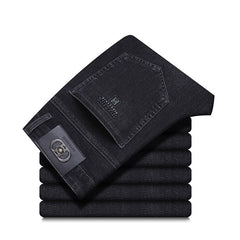 Men's 2024 New Elastic Straight Business Casual Jeans