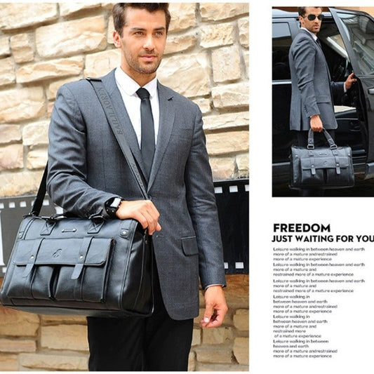 Men's Retro Casual Business Portable Cross-body Bag Briefcase