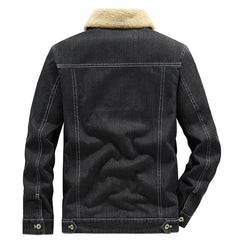 Men's New Winter Casual Denim Cotton Jacket