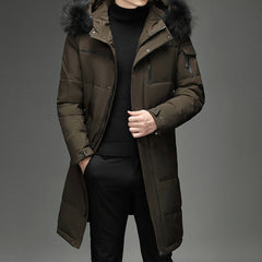 Men's New Fashion Long Down Jacket
