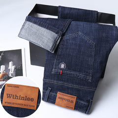 Men's Business Straight Loose Stretch Casual Jeans