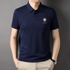Business casual trend loose plus size polo shirt