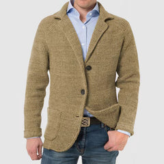 Men's Stylish Casual Stand Collar Knitted Jacket